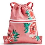 Vera Bradley  drawstring bag Floral Pink cinch sack Backpack Photo 0