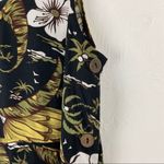 Baik Baik Vintage Hawaiian Banana Floral Print Sleeveless Shift Dress XS Photo 1