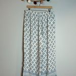 BCBGMAXAZRIA  white and blue patterned flouncy pants Photo 2