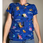 Disney Tigger Winnie the Pooh Blue Scrub Top Size XS Photo 2