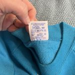 Jerzees Vintage Horse Carousel Sweatshirt  Glitter Pullover M 80s USA Crew Teal Photo 7