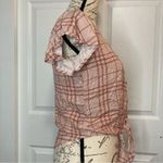 Sim & Sam NWOT  Cropped Flutter Sleeve Button Up Photo 2