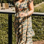 Ulla Johnson Avia Floral Ruffle Silk Maxi Dress in Begonia Size 6 Photo 1