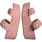 Matisse Women's Slip On Braided Double Strap Greyson Wedge Sandals Sz 8 NWOT Pink Photo 4
