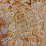 Guess Size Medium M Pomelo Orange Paisley Long Jumpsuit NEW NWT Comfy Photo 4