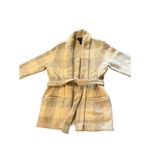 Ralph Lauren Vintage Lauren  Belted Cardigan Sweater Women’s XL Wool Ivory Gray Photo 8