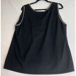 Anne Klein Vintage  Womens 2X‎ Black Pullover Sweater Top Career Preppy Office Photo 1