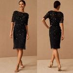 Anthropologie BHLDN Adrianna Papell Petaluma Sequin Dress Size 12 Navy NWT $250 Photo 1
