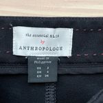 Anthropologie The Essential Slim Pants Crop High Rise Stretchy in Black, Size 2 Photo 4