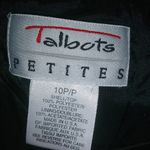 Talbots  10P Black Long Sleeved Dress Funeral Petite Photo 8