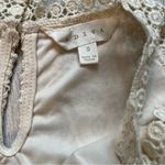 Adiva Sleeveless Lace Cream Halter Neck Top, Sz S Photo 9