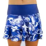 Faye+Florie Women's Holly Tennis Skirt Purple Camo Size Large Tennis Gym Walking Photo 0