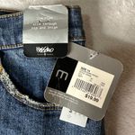 Mossimo Y2K Low Rise Denim Skirt in Dark Indigo Size 14 NWT Front Slit Blue Photo 4