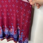 Mudd NWT Flowy Tank Top Sz Large Burgundy Blue Orange Medallion Photo 8