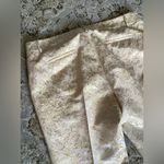 J.Crew DRESSY gold foil pattern  pants 🌟🌟🌟 Photo 2