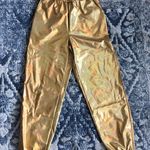 Metallic Gold Joggers Photo 0