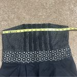 Loft NWT Ann Taylor  Dress Sz 12 Tall Black Eyelet Strapless Cocktail Party Dress Photo 5