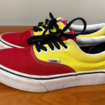Vans Authentic Era Rally Skate Shoe Red Yellow Blue Black Rasta Skate Sneaker W8 Photo 0