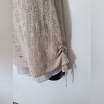 Vera Wang Simply Vera cream crocheted tank top Photo 4