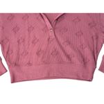 Victoria’s Secret PINK Thermal Waffle Knit Jogger Pants Top Set Soft Begonia XS Photo 6