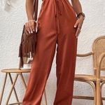 SheIn Rust Orange Jumpsuit Photo 0