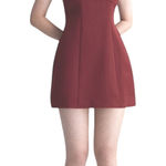 Divided H&M  Mini Dress Sleeveless Square‎ Neck Maroon L NEW Photo 0