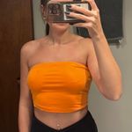 SheIn Neon Orange Tube Top Photo 0