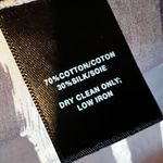 Lafayette 148  Silk Blend Striped Hi Low Blouse Photo 5