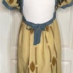 Mink Colette Open Back Dress Women’s Sm Boho Floral Short Dress V Photo 1