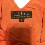 Nicole Miller  orange sleeveless maxi Bodycon dress size 4 Photo 5