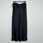 Open Edit  Nordstrom Black Pull On Maxi Skirt Contemporary Date Night Size S NWT Photo 5