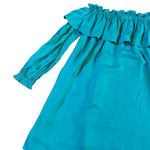 Lilly Pulitzer  Dee Dee Off-Shoulder Dress Teal Malachite Size XXS Women's Photo 3