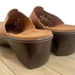 Clarks Shoes Women 7M Brown Sandal Mule Slip On Slide Cut Out 88016 Casual Photo 8