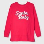 Isabel Maternity NEW  ‘SANTA BABY’ Long Sleeve Top Photo 0