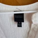 barney's new york  Cream Ribbed Mandarin Collar‎ Blouse Photo 1