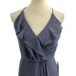 NEW Jenny Packham Silverstone Ruffle Wrap Chiffon Maxi Dress Womens Size 8 Photo 1