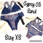 Gypsy 05 NEW! SAND Bikini Size XS Small Racerback Top Cheeky Bottoms Blue Multi Photo 4