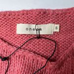 Oneon Pink Hand Knitted Balloon Sleeve Sweater Small‎ New Photo 8