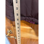 Lilly Pulitzer  Brown Puffer Jacket M Floral Lined Pink Down Coat 80/20 Duck Down Photo 7