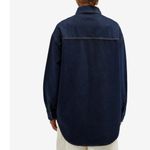 Good American Women's Oversized Shirt in Indigo Size 20 Photo 2