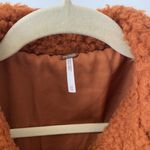 Free People  Rust Burnt Orange Shearling Teddy Jacket Size: XS Photo 2