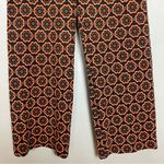 Maeve Anthropologie Pants The Collette Cropped Wide Leg Ponte Floral Geometric Photo 5