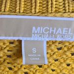 Michael Kors Michael Women's Mustard Yellow Cable Knit sweater Size S Photo 5
