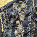 Johnny Was  Kones Blue Embroidered Tunic Photo 5