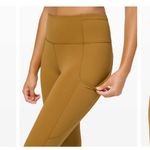 Lululemon  Fast and Free Crop II 19" Non-Reflective Spiced Bronze EUC Size 6 Photo 9