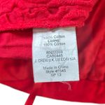 J.Crew The Pencil Skirt Womens 12 Red Eyelet 100% Cotton Career Work Preppy Photo 7
