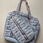 KATYDID Toile Coquette Bows Pickleball Bag Blue Photo 0