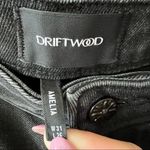 Driftwood Amelia High Rise Straight Crop Black Studded Raw Hem Jeans Photo 8