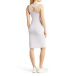 Zella ππ Interlude Rib Cutout Dress ~ Lavender Sky Large L NWT Photo 6