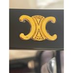 CELINE PARIS CL40216U Black Acetate Square Sunglasses with Gold Triomphe Logo Photo 5
